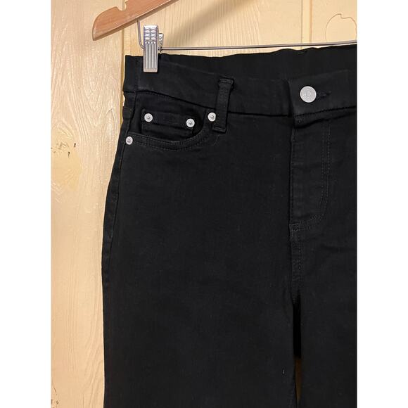 Denim & Co. Jeans Womens 8 Petite Bootcut Black Denim Easy Stretch D & Co 8P 8S - Picture 3 of 9